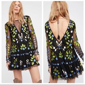 Free People Hearts Are Wild Mini Dress